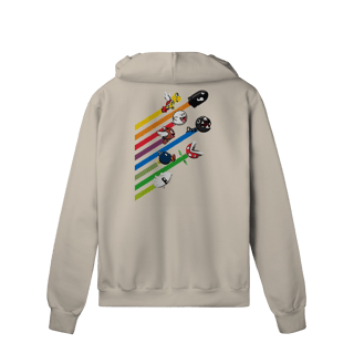 Nome do produto Moletom Premium Com Zíper Corrida dos Vilões – Super Mario