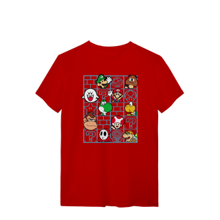 Nome do produto[Quality] Camiseta Super Mário Nostalgia