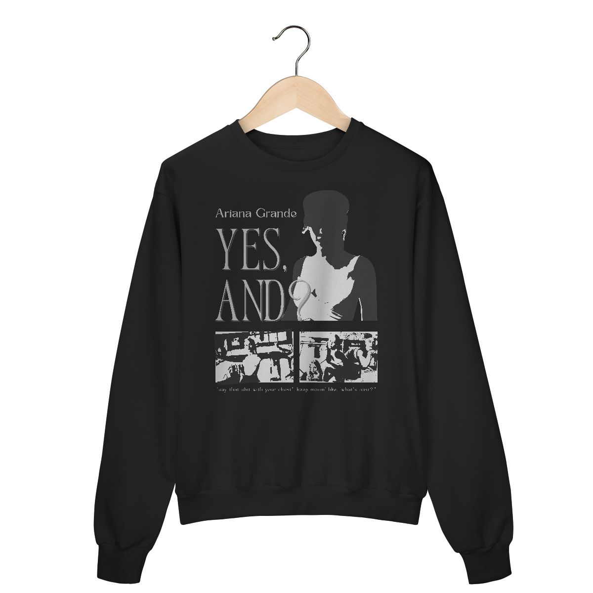 Nome do produto: Moletom - Yes, and? - Ariana Grande