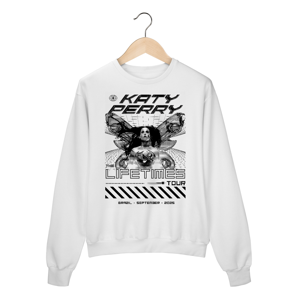 Nome do produto: Moletom - The Lifetimes Tour arte preta - Katy Perry