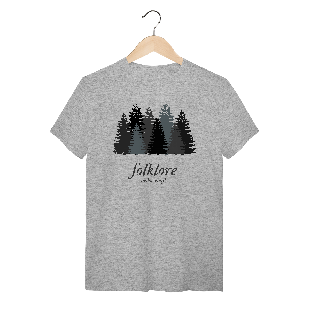 Nome do produto: Camiseta - Folklore cinza - Taylor Swift