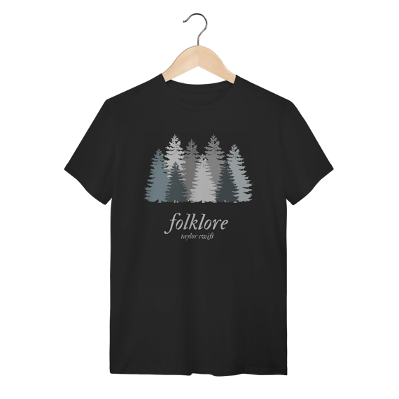 Camiseta - Folklore preta - Taylor Swift