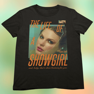 Nome do produto Camiseta - Showgirl Vanilla Preta/branca - Taylor Swift