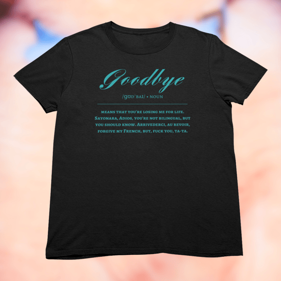 Camiseta - Goodbye preta - Sabrina Carpenter