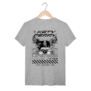 Nome do produto Camiseta - The lifetimes Tour fundo preto - Katy Perry