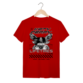 Nome do produto Camiseta - The lifetimes Tour fundo preto - Katy Perry