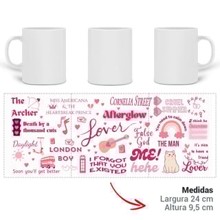 Nome do produto Caneca - Lover - Taylor Swift