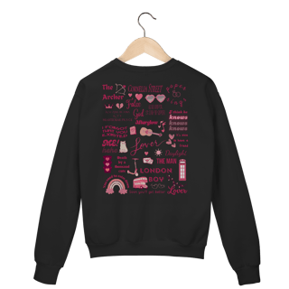 Nome do produto Moletom - Lover songs - Taylor Swift