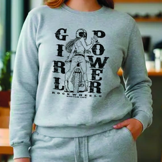MOLETOM - FECHADO - GIRL POWER - MESCLA