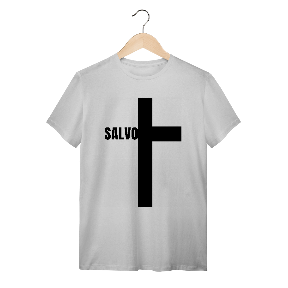 Nome do produto: T-Shirt Quality Salvo na Cruz