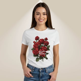 Nome do produto Camiseta Por Onde Passo Deixo Flores