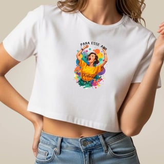 Nome do produto Cropped Para Esse Ano - Felicidade