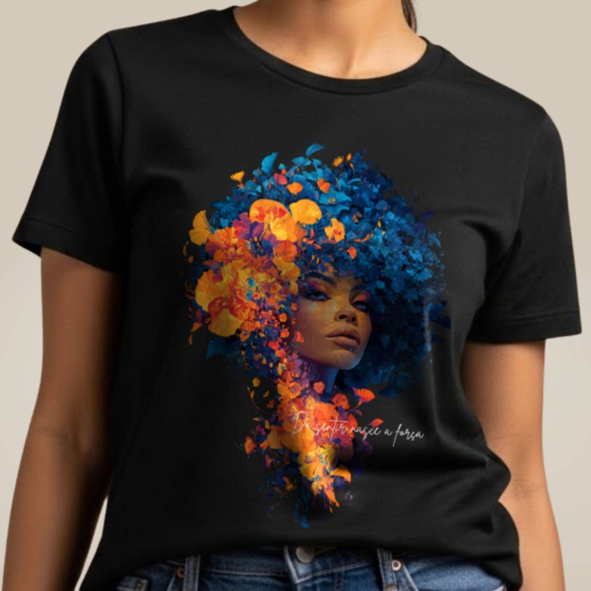 Nome do produto: Camiseta Raiz & Flor - Sentir
