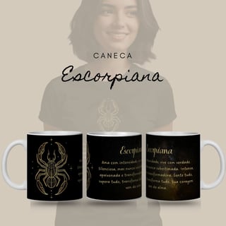 Nome do produto Caneca Zodíaco - Escorpiana