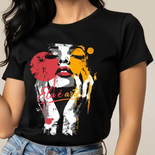 Nome do produto Camiseta Ela é Arte