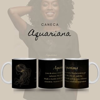 Nome do produto Caneca Zodíaco - Aquariana