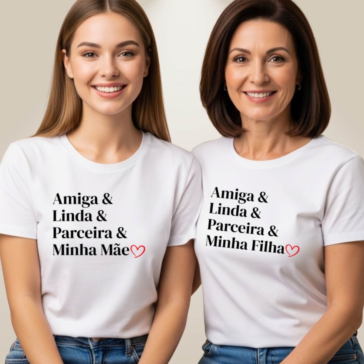 Nome do produto: Camiseta Minha Mãe Branca