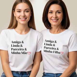 Camiseta Minha Mãe Branca