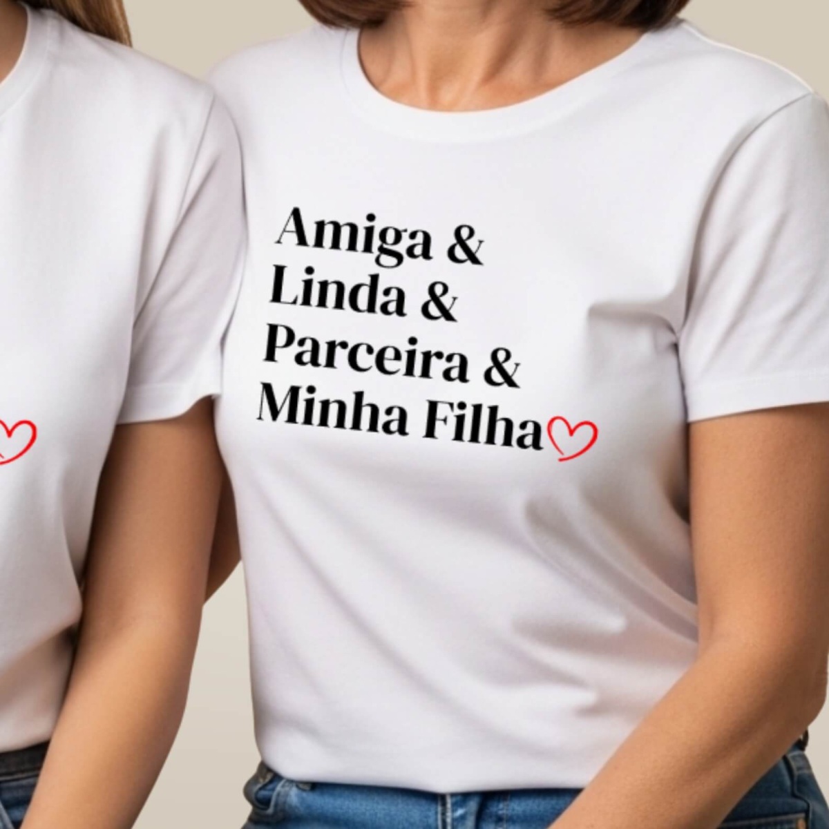 Nome do produto: Camiseta Minha Filha Branca