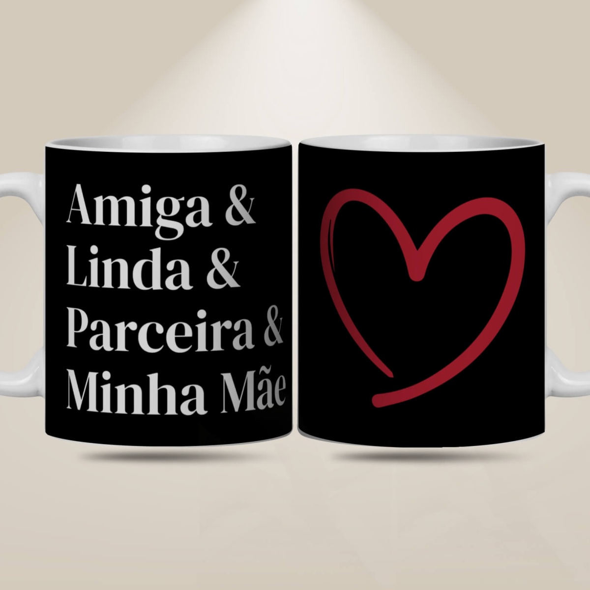 Nome do produto: Caneca Minha Mãe Preta