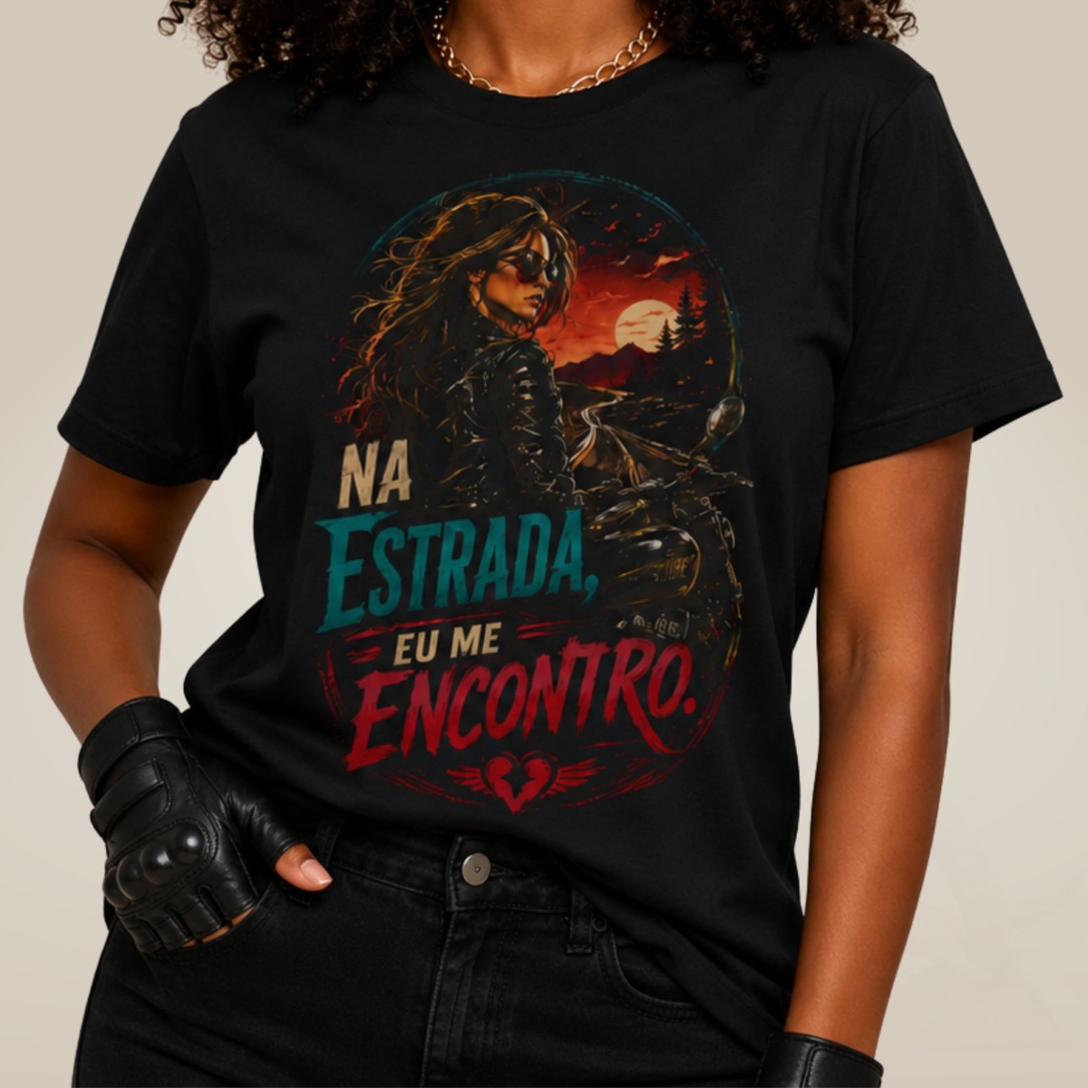 Camiseta Prime | Moto & Liberdade - Na Estrada Eu Me Encontro