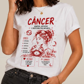 Camiseta Essência dos Signos - Câncer