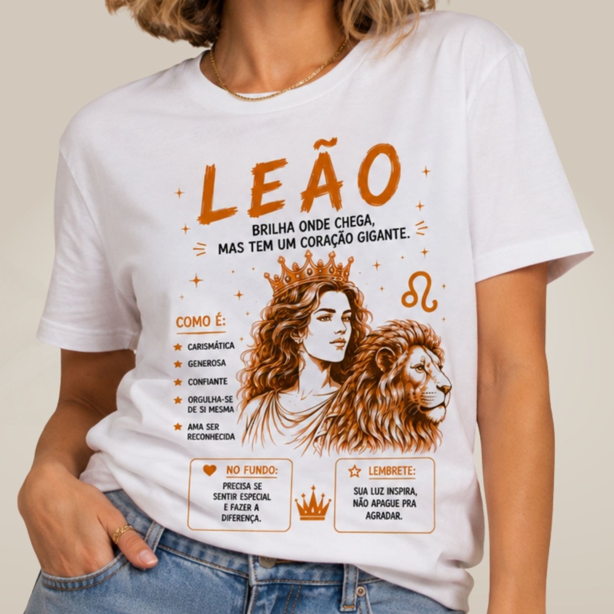 Camiseta Essência dos Signos - Leão