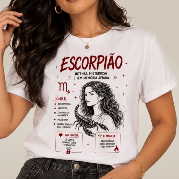 Camiseta Essência dos Signos - Escorpião