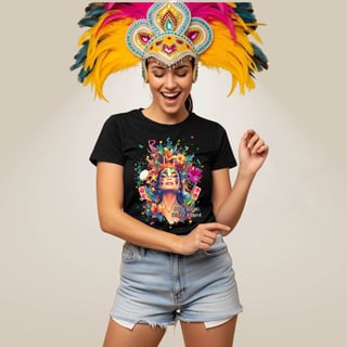 Nome do produto Camiseta Doce Carnaval - Rainha do Bloco