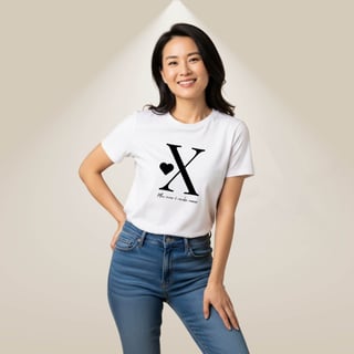 Nome do produto Camiseta Letra X - Meu Viver é Minha Marca