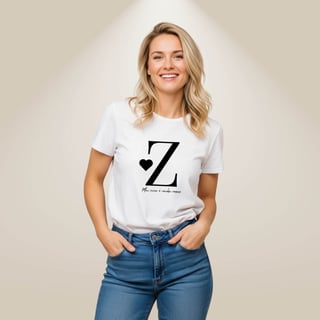 Nome do produto Camiseta Letra Z - Meu Viver é Minha Marca