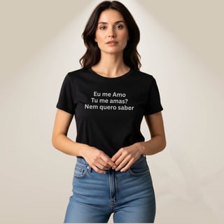 Nome do produto Camiseta Sou Sincera - Nem Quero Saber
