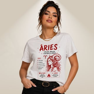 Nome do produto Camiseta Essência dos Signos - Áries