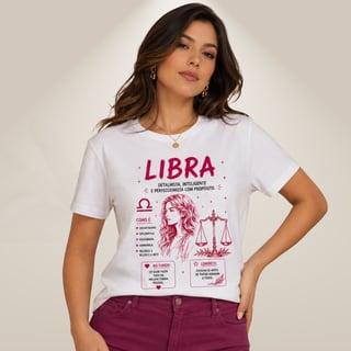 Nome do produto Camiseta Essência dos Signos - Libra