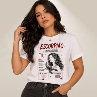 Nome do produto Camiseta Essência dos Signos - Escorpião