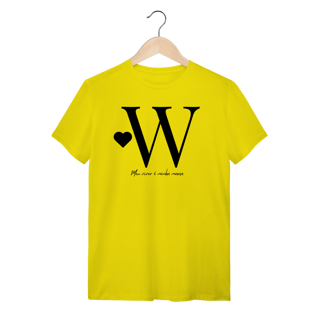 Nome do produto Camiseta Letra W - Meu Viver é Minha Marca