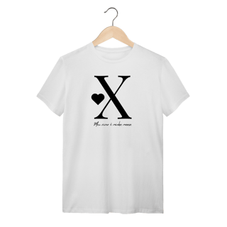 Nome do produto Camiseta Letra X - Meu Viver é Minha Marca