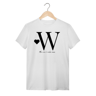 Nome do produto Camiseta Letra W - Meu Viver é Minha Marca