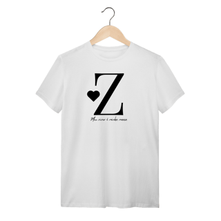 Nome do produto Camiseta Letra Z - Meu Viver é Minha Marca