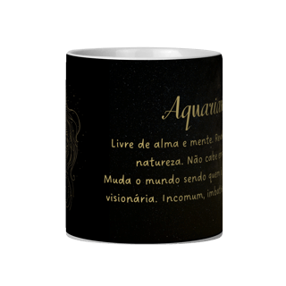 Nome do produto Caneca Zodíaco - Aquariana