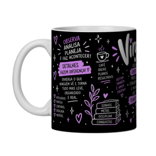 Nome do produto Caneca Meu Signo - Sou de Vigem