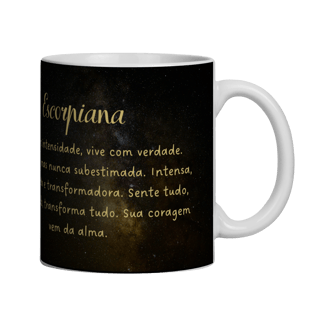Nome do produto Caneca Zodíaco - Escorpiana