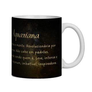 Nome do produto Caneca Zodíaco - Aquariana