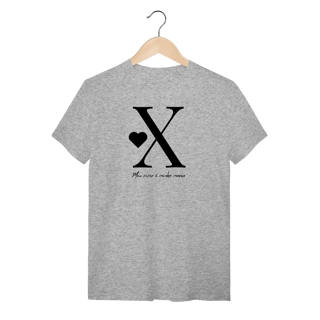 Nome do produto Camiseta Letra X - Meu Viver é Minha Marca