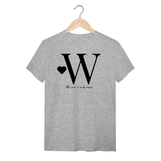 Nome do produto Camiseta Letra W - Meu Viver é Minha Marca