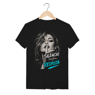 Nome do produto Camiseta Ela Editorial - Silêncio