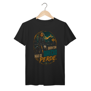 Nome do produto Camiseta Prime | Moto & Liberdade - Quem Tem Direção Não se Perde
