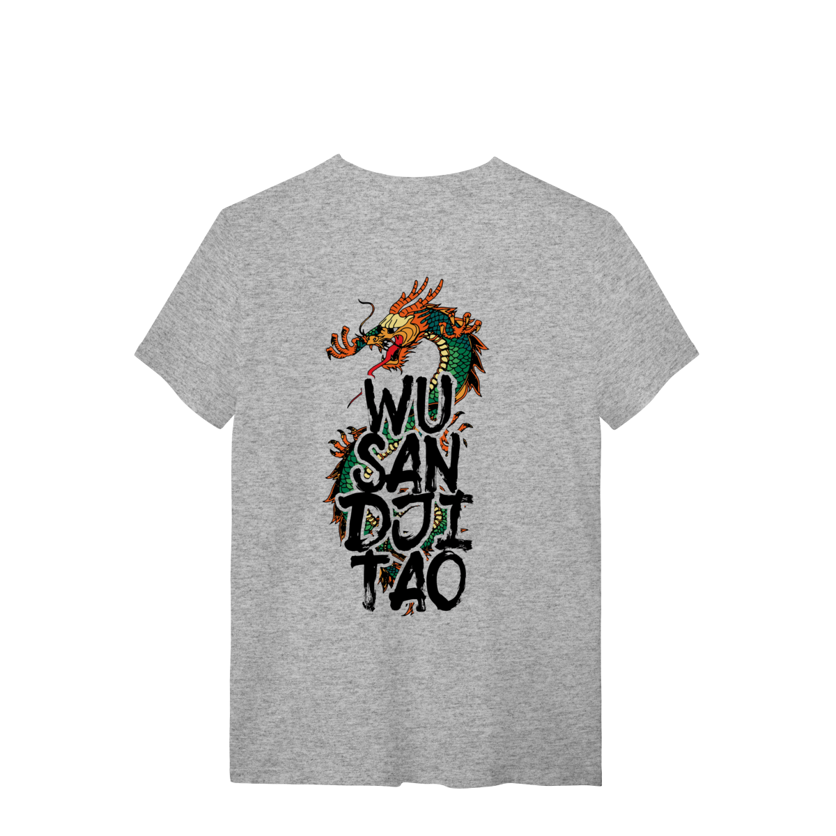Camiseta Wu San Dji Tao Dragão Colorido