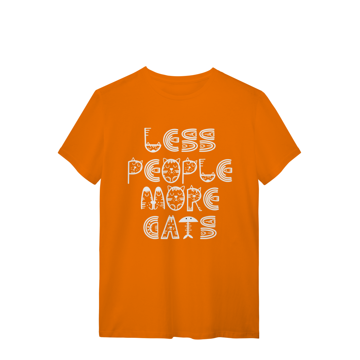 Camiseta Menos Pessoas, Mais Gatos