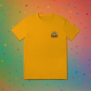 Nome do produto Camiseta EITA, QUE ORGULHO (estampa lateral)